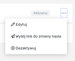 Widok menu