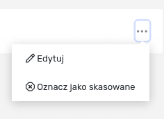 Widok menu podręcznego